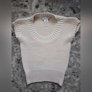 Celine Cream Knit Blouse